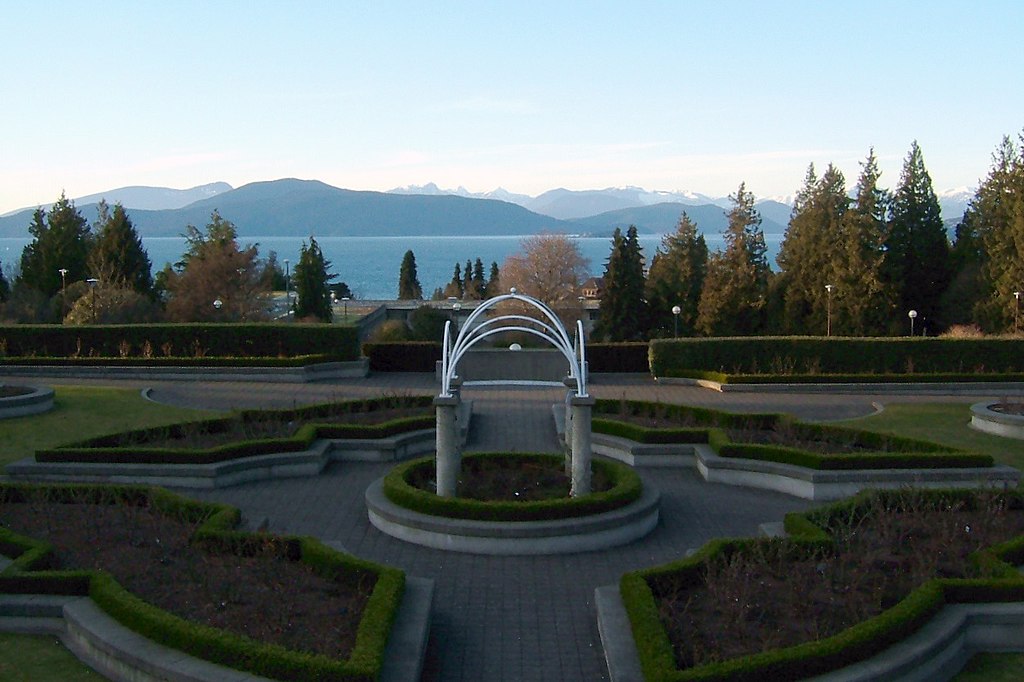 UBC rose garden in the morning